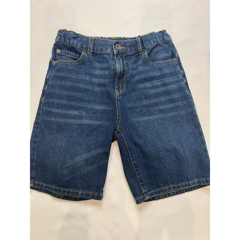 The Children's Place Denim Shorts Kids Size 14 Dark Blue Casual‎ Stretch